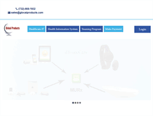 Tablet Screenshot of glocalproducts.com